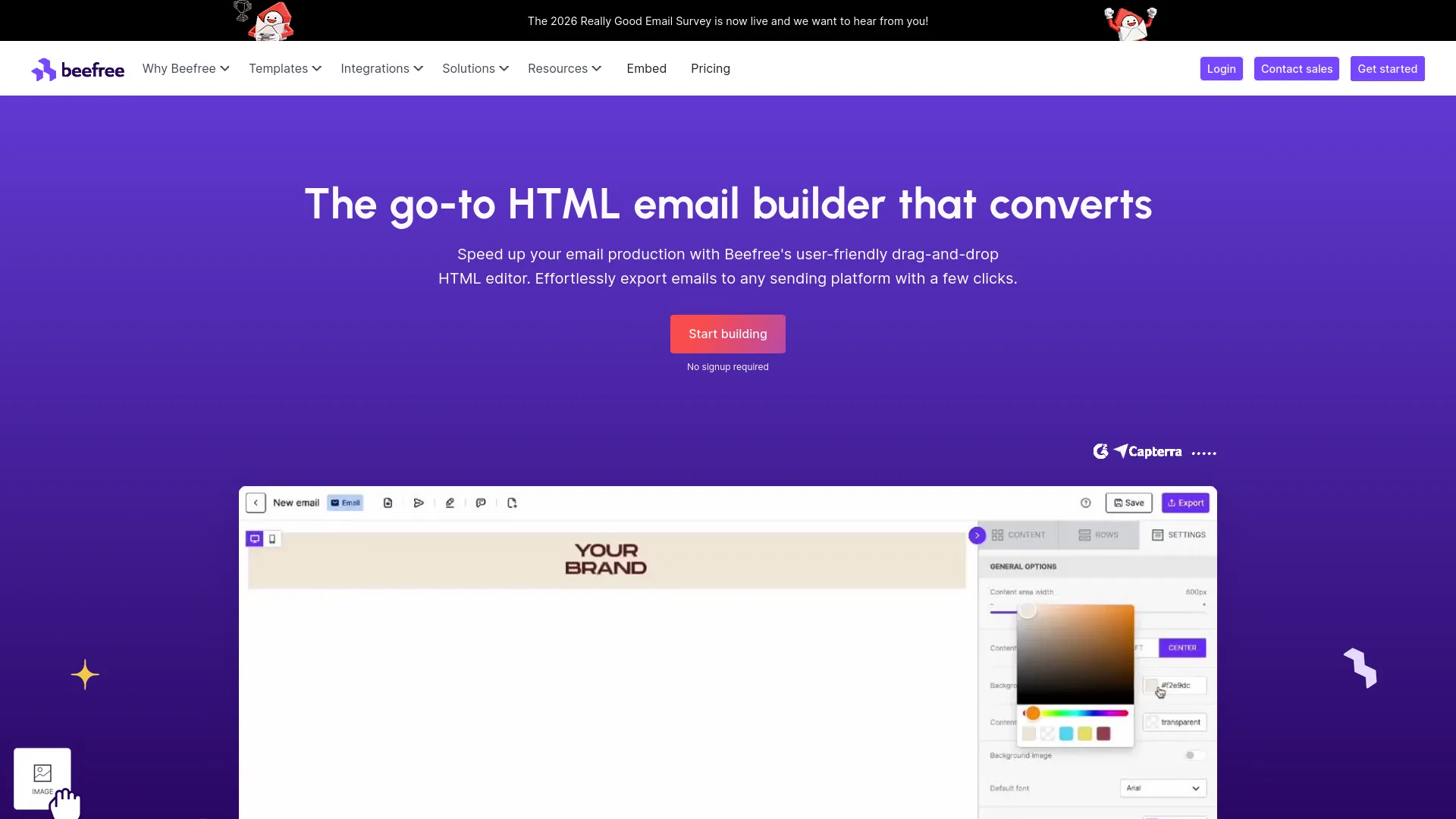 Beefree — preview screenshot