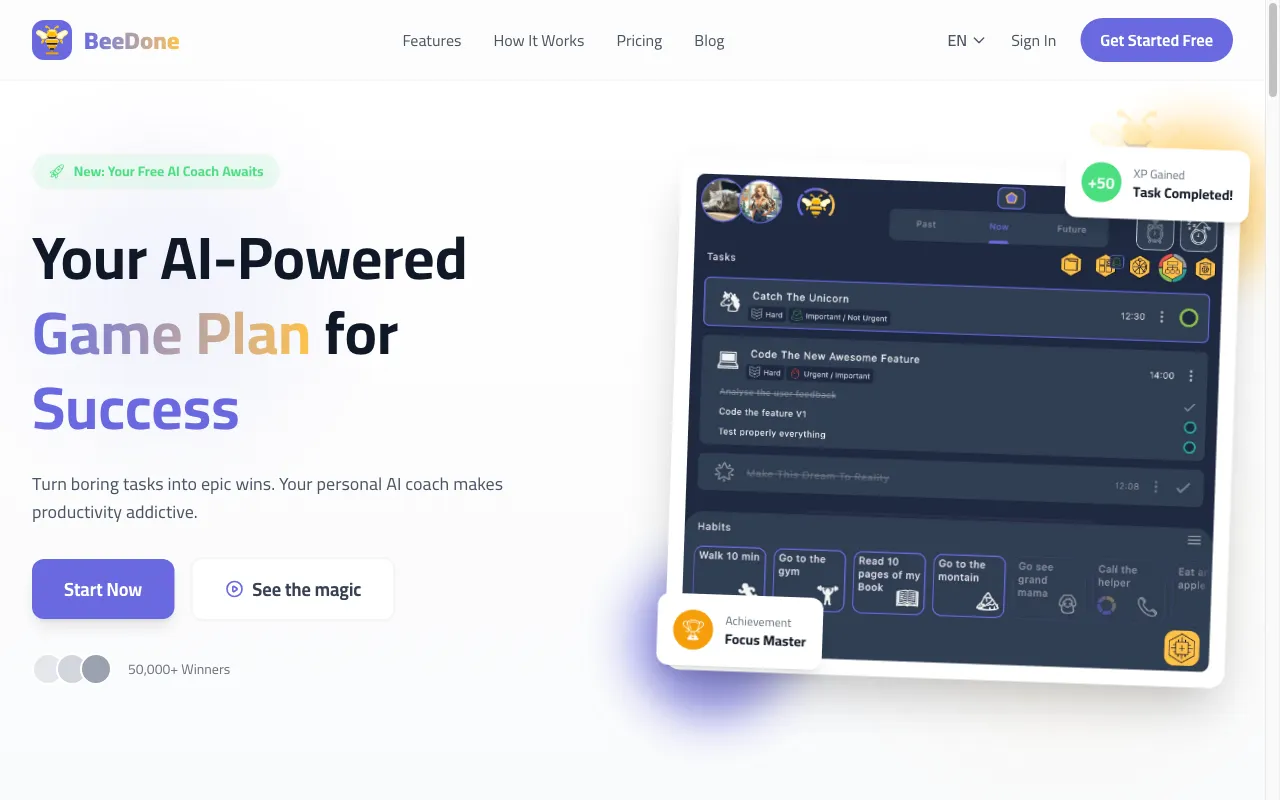 BeeDone — preview screenshot