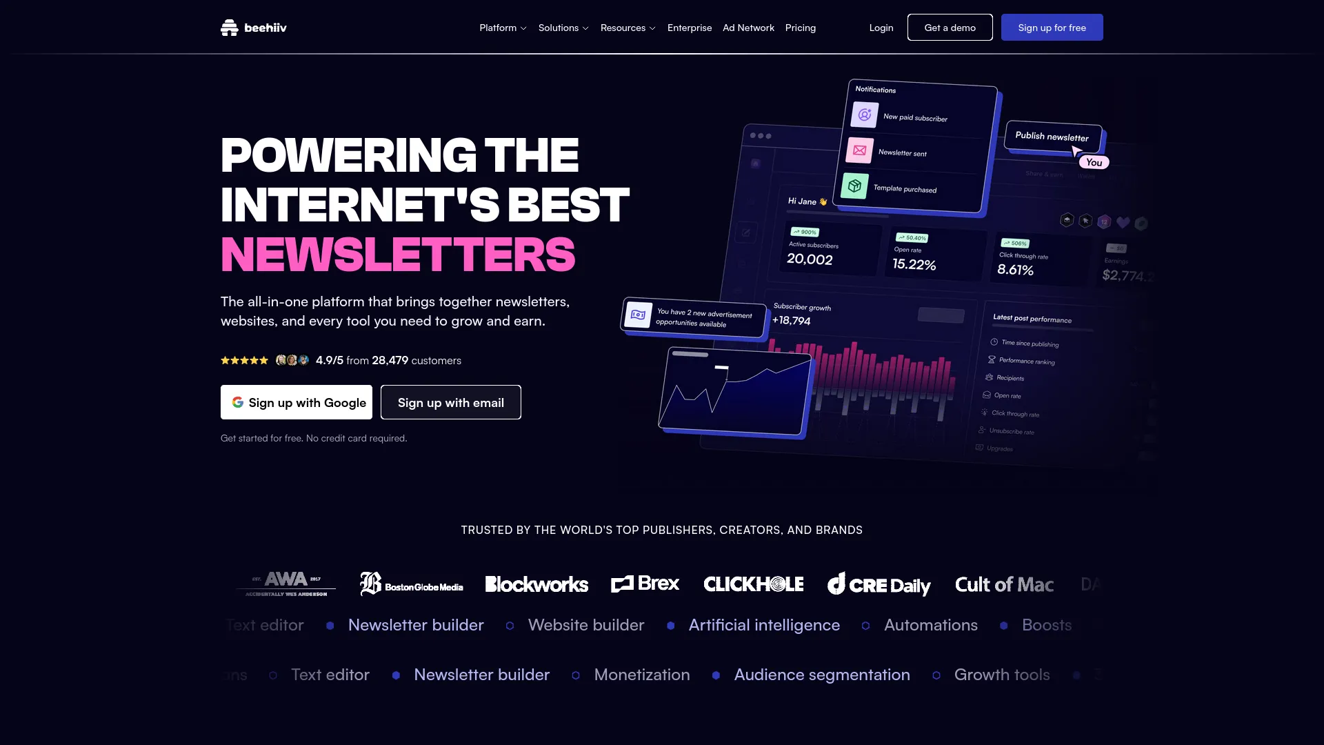 beehiiv — preview screenshot