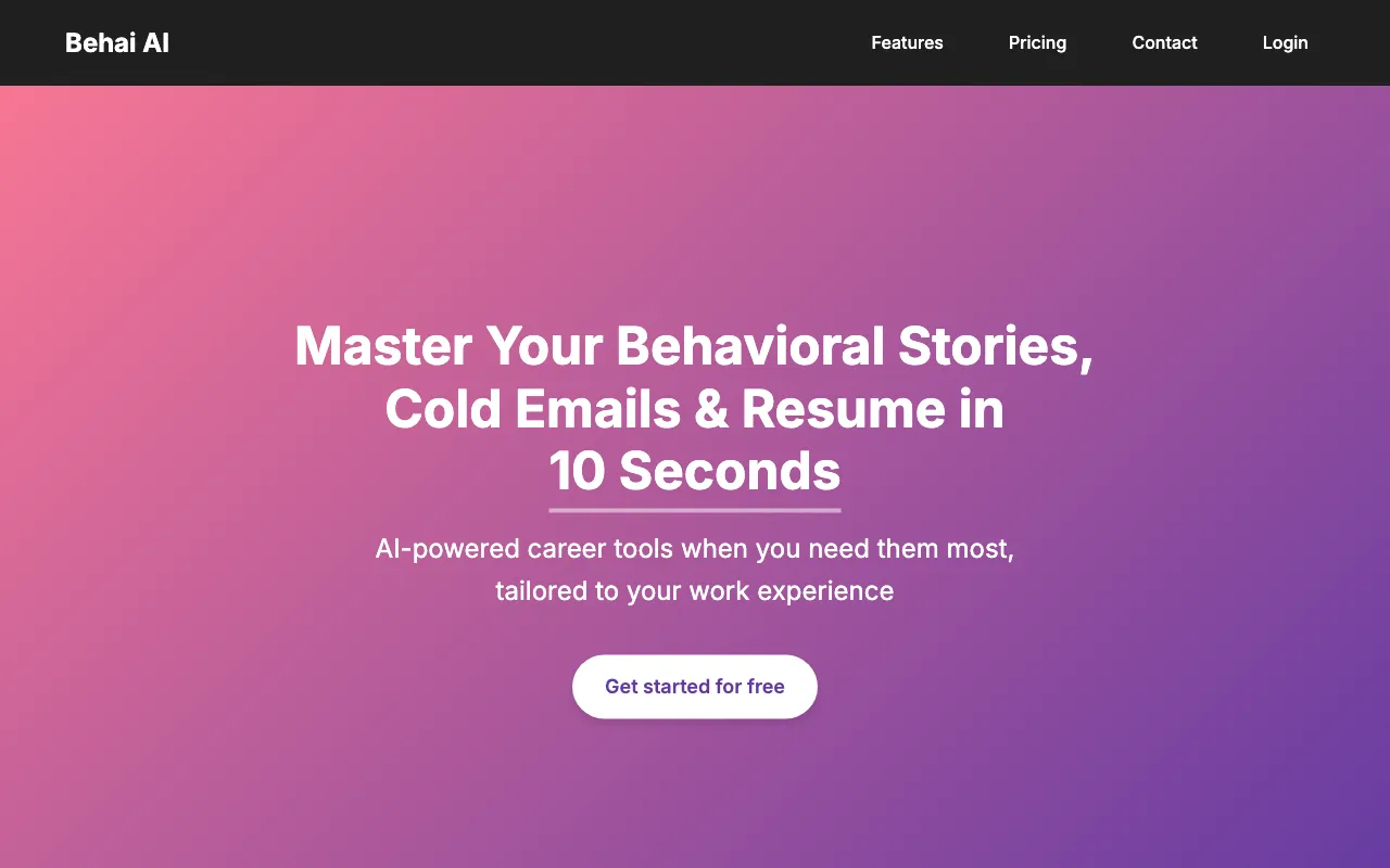 Behai AI — preview screenshot