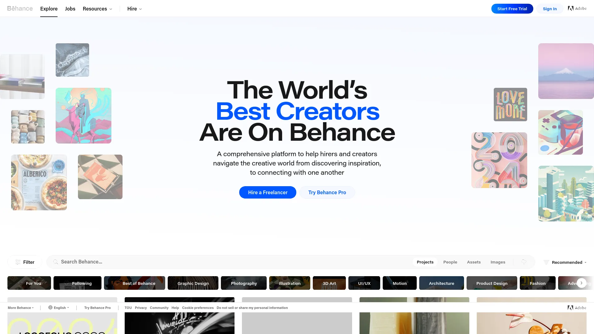Behance — preview screenshot