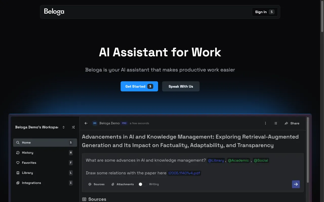 Beloga — preview screenshot
