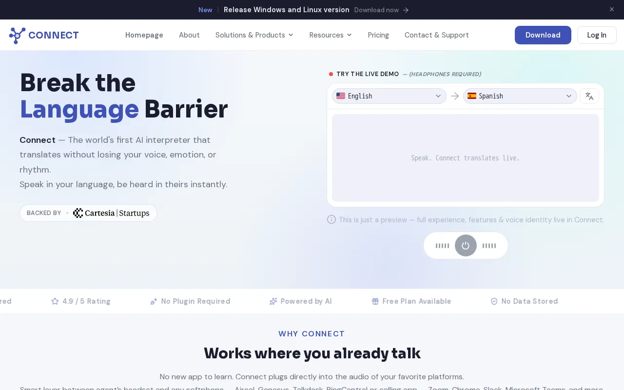 BeLora CONNECT — preview screenshot