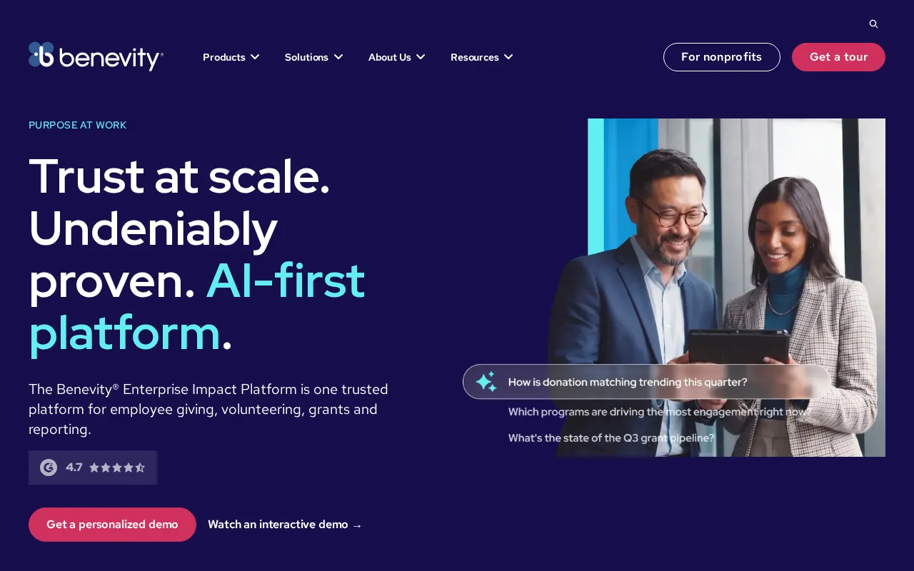 Benevity — preview screenshot