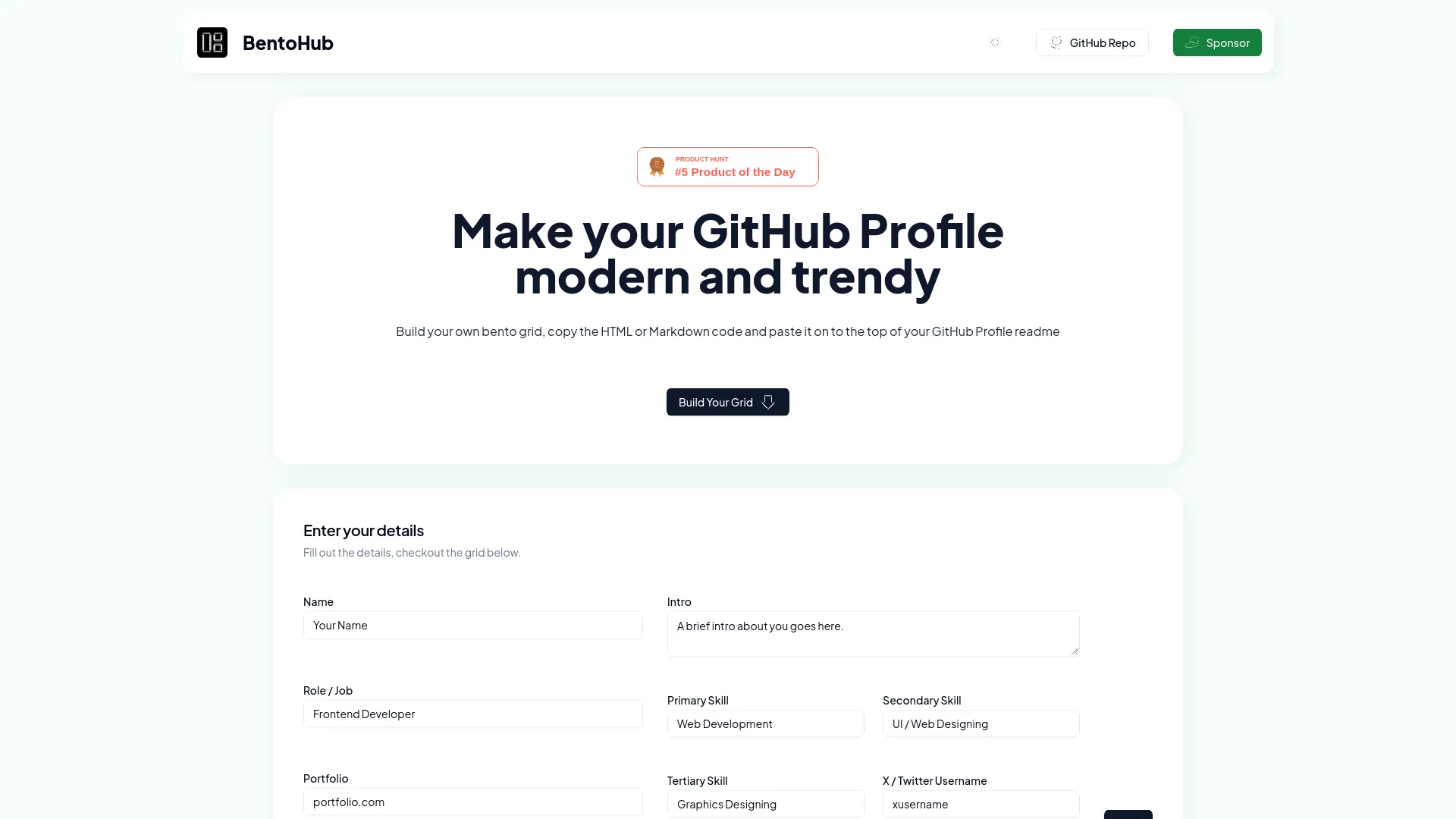 BentoHub — preview screenshot