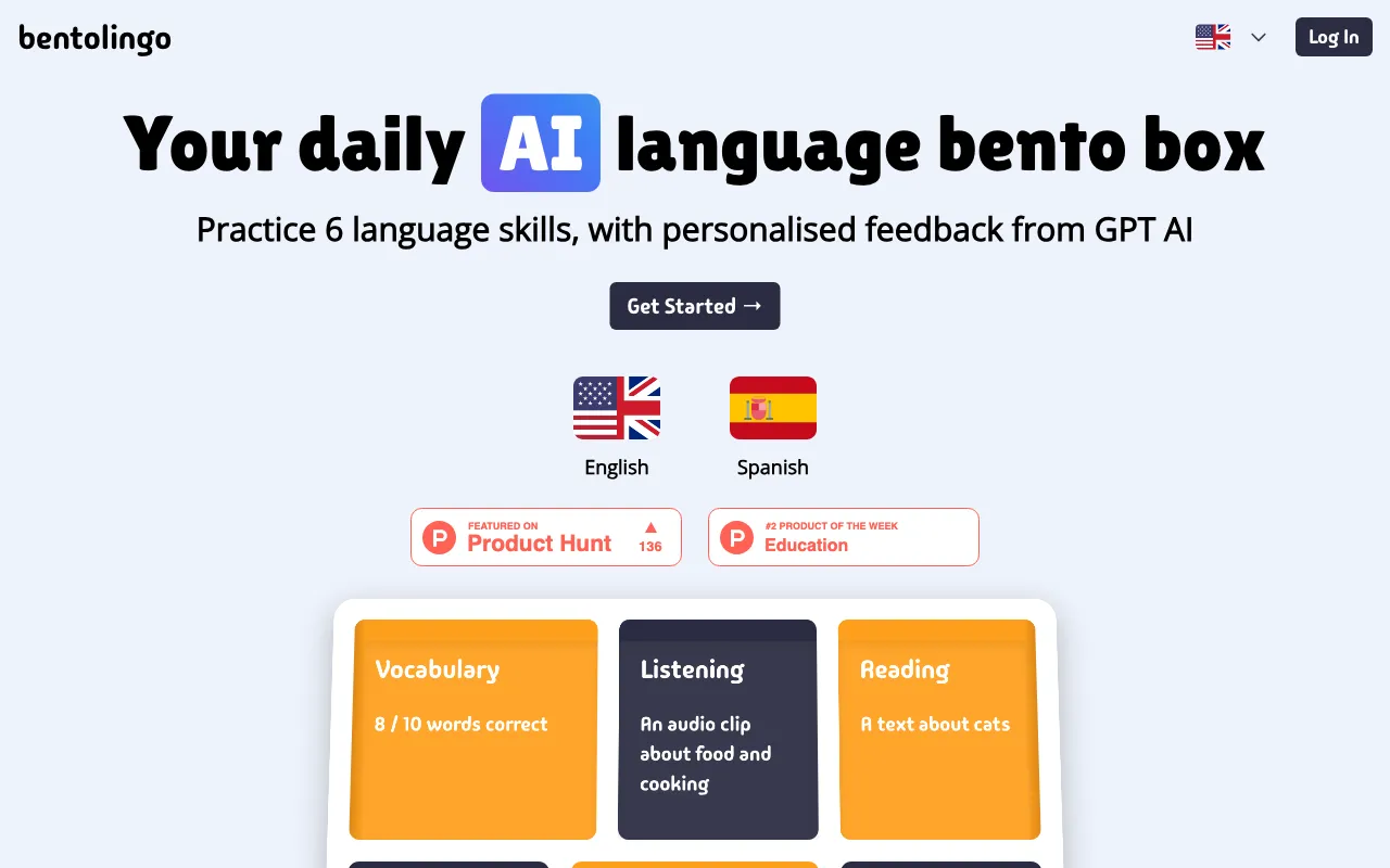 bentolingo — preview screenshot