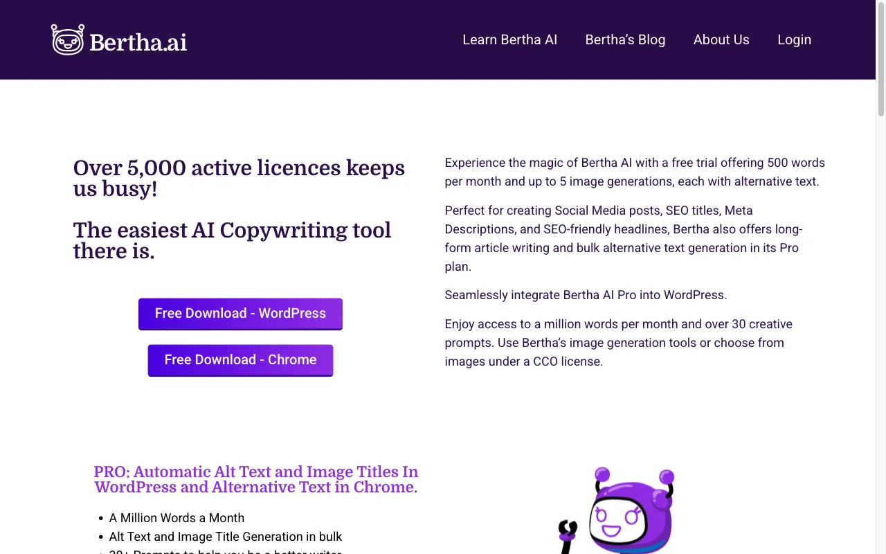Bertha.ai — preview screenshot