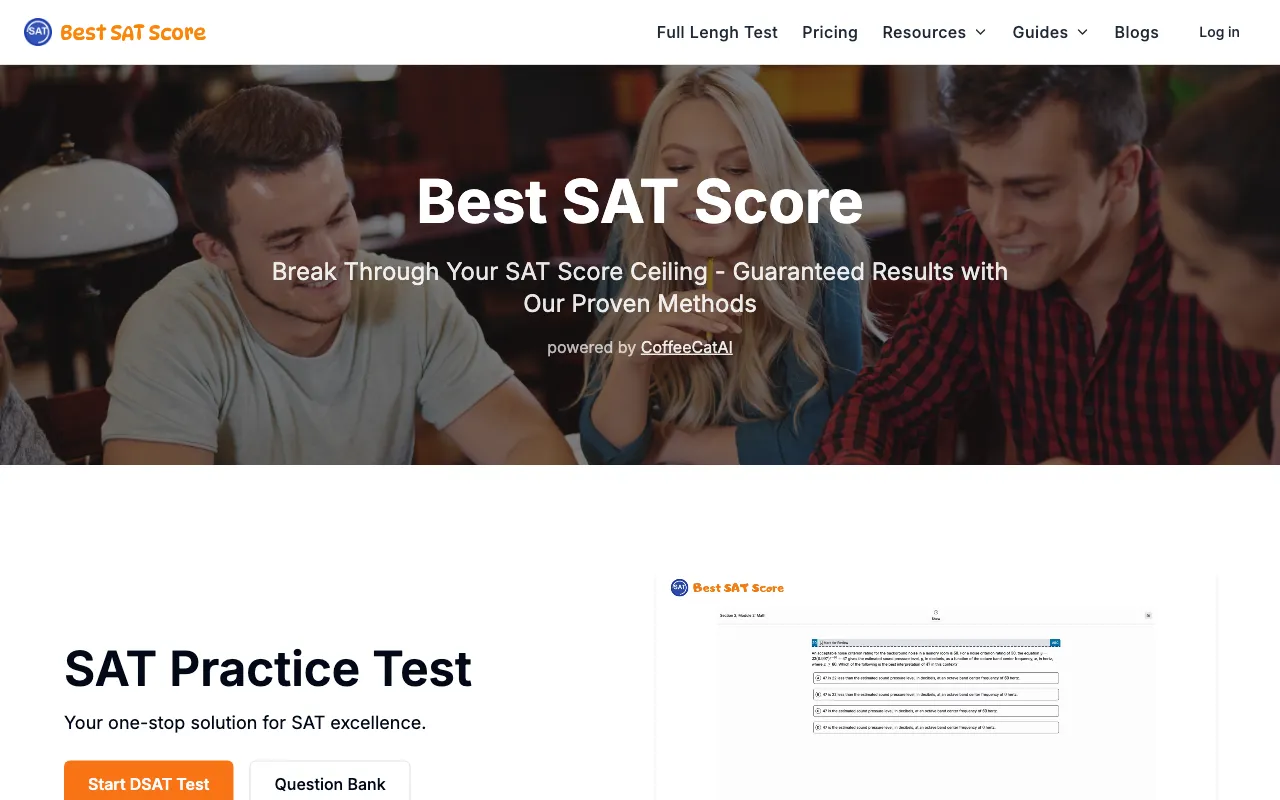 Best SAT Score — preview screenshot