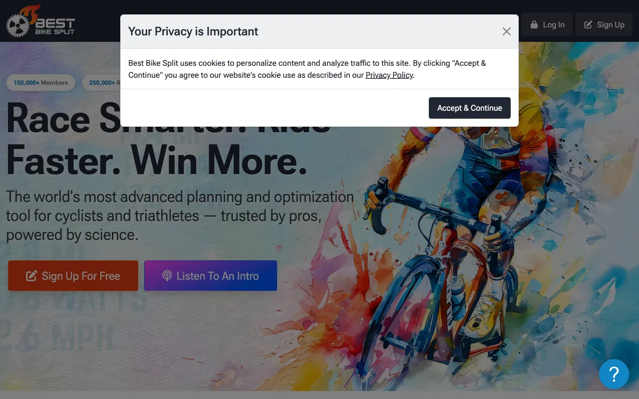 Best Bike Split — preview screenshot