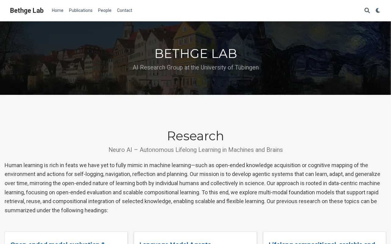 Bethge Lab — preview screenshot