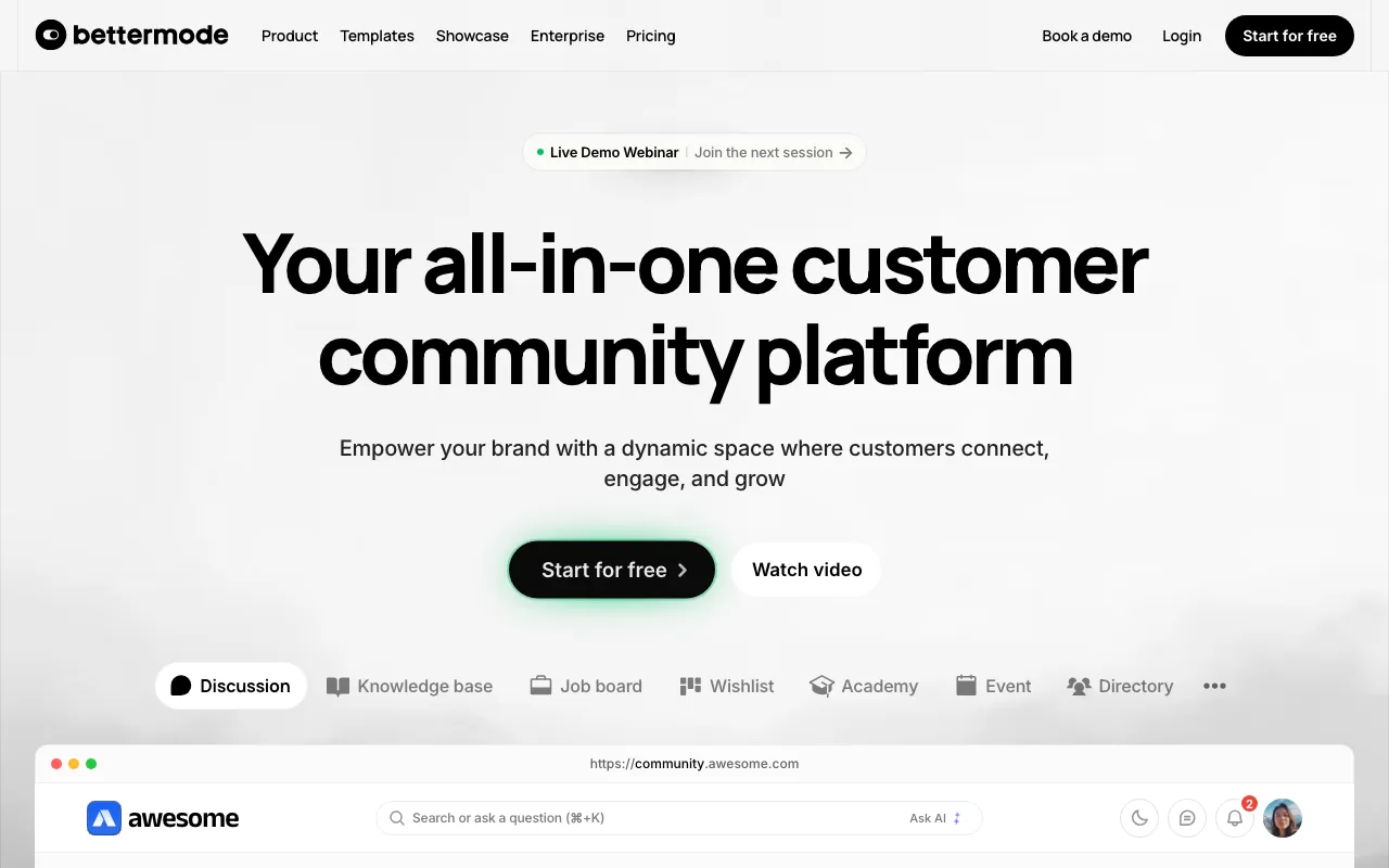 Bettermode — preview screenshot