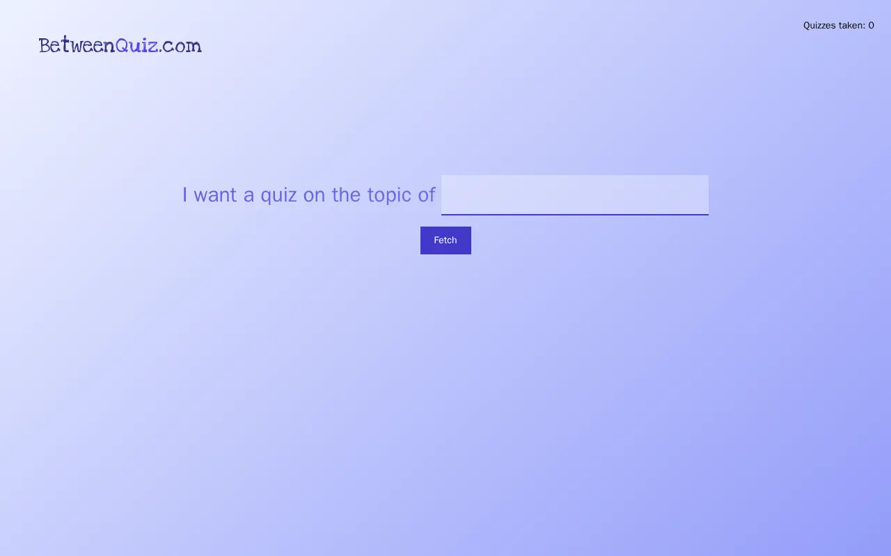 BetweenQuiz — preview screenshot