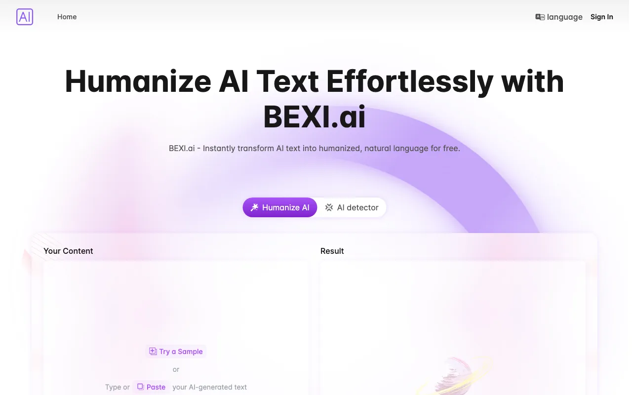 Bexi.ai — preview screenshot
