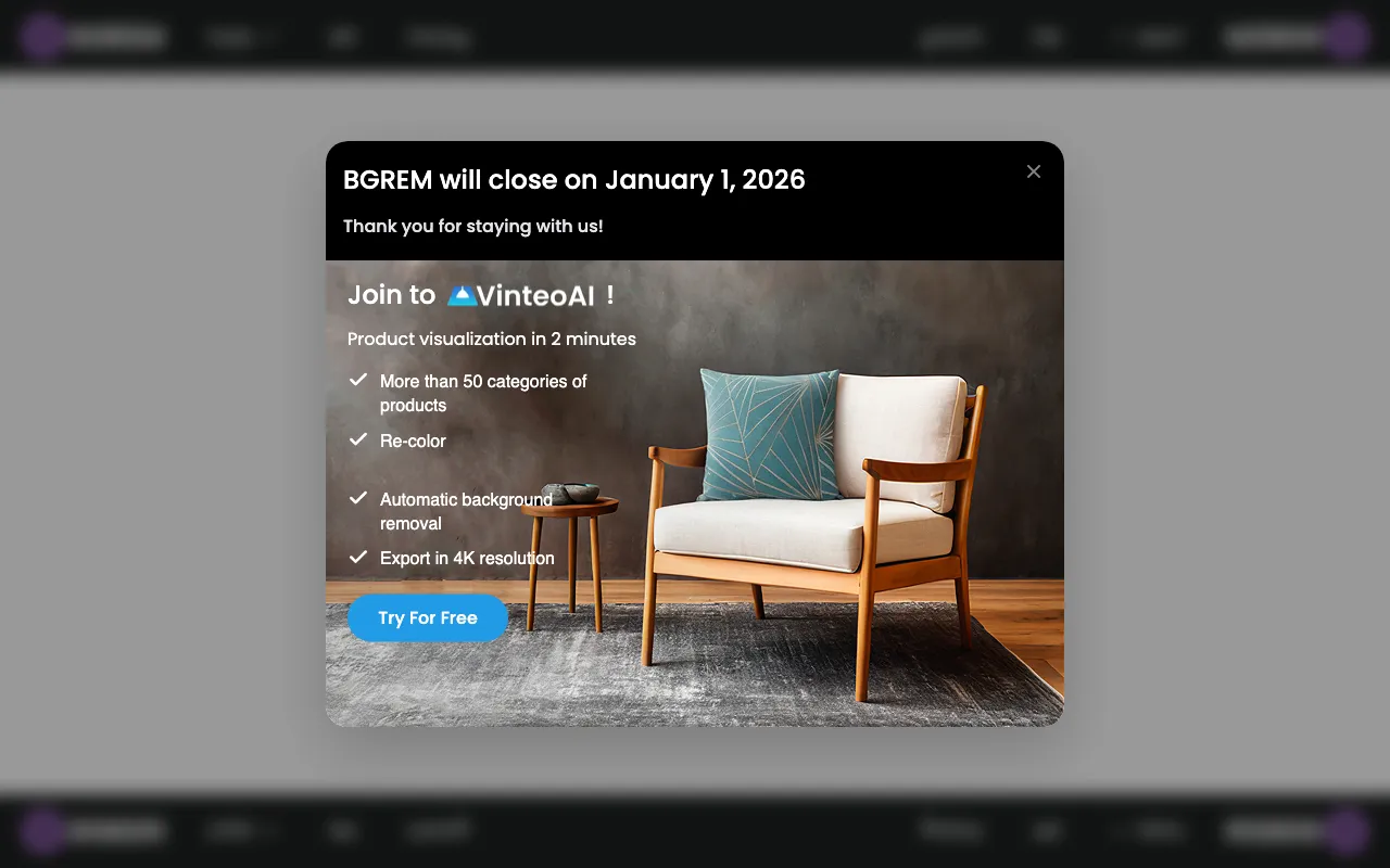 BgRem AI — preview screenshot