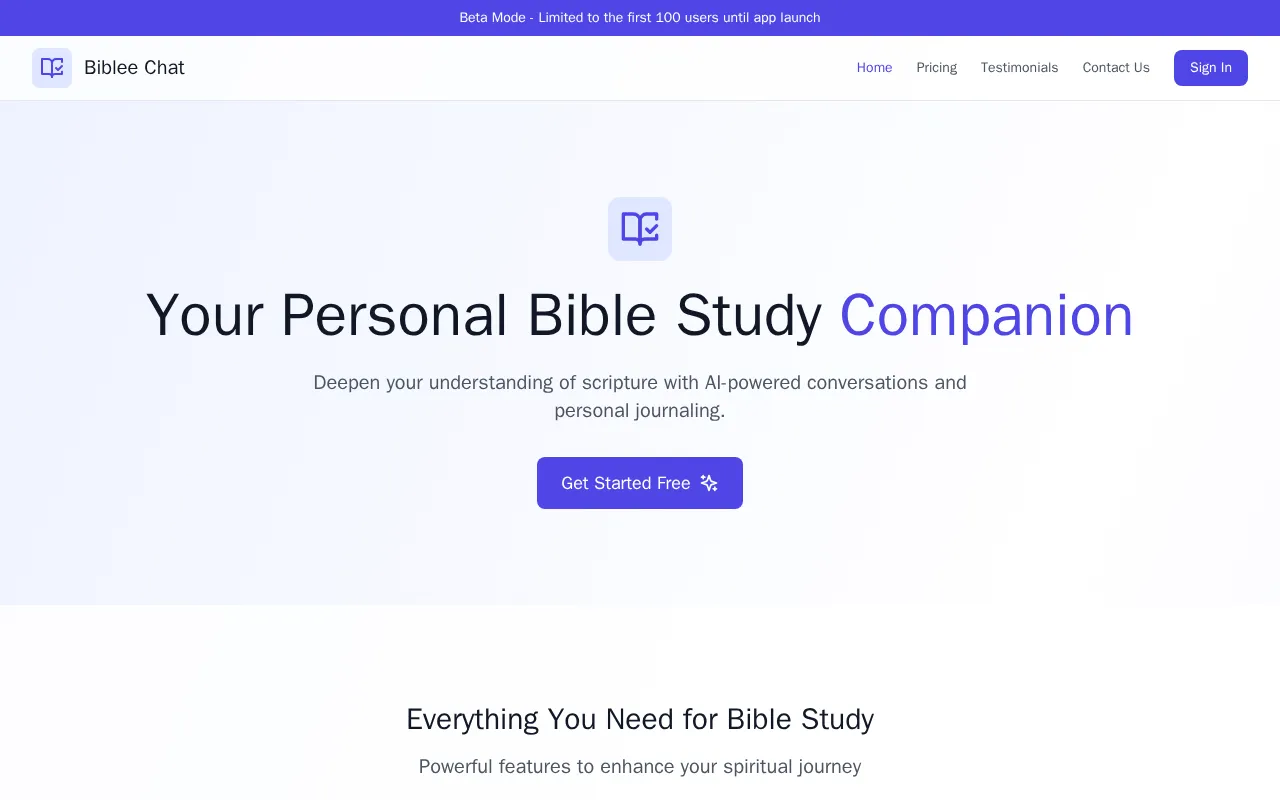 Biblee Chat — preview screenshot