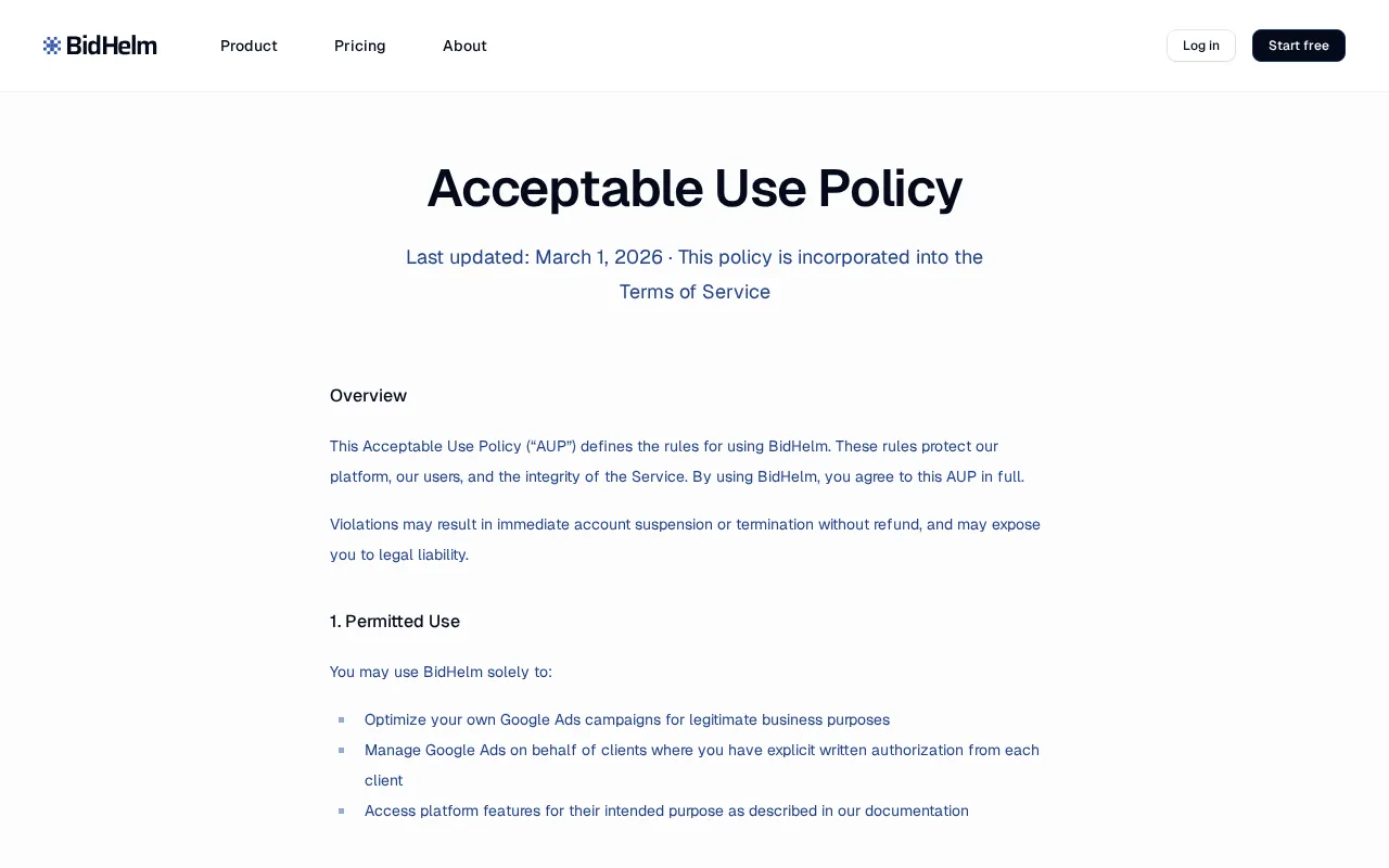 BidHelm — preview screenshot