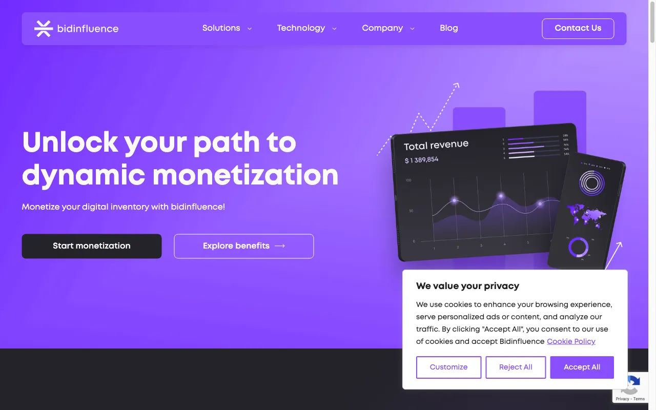 Bidinfluence — preview screenshot