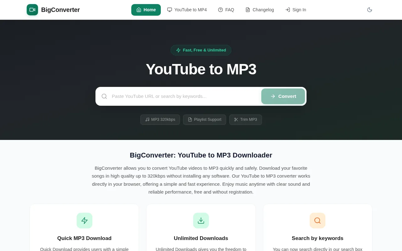 Bigconverter — preview screenshot