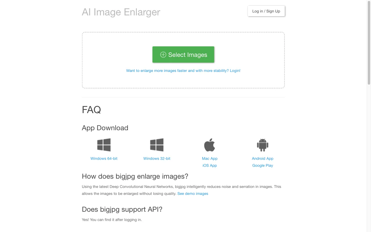 Bigjpg — preview screenshot
