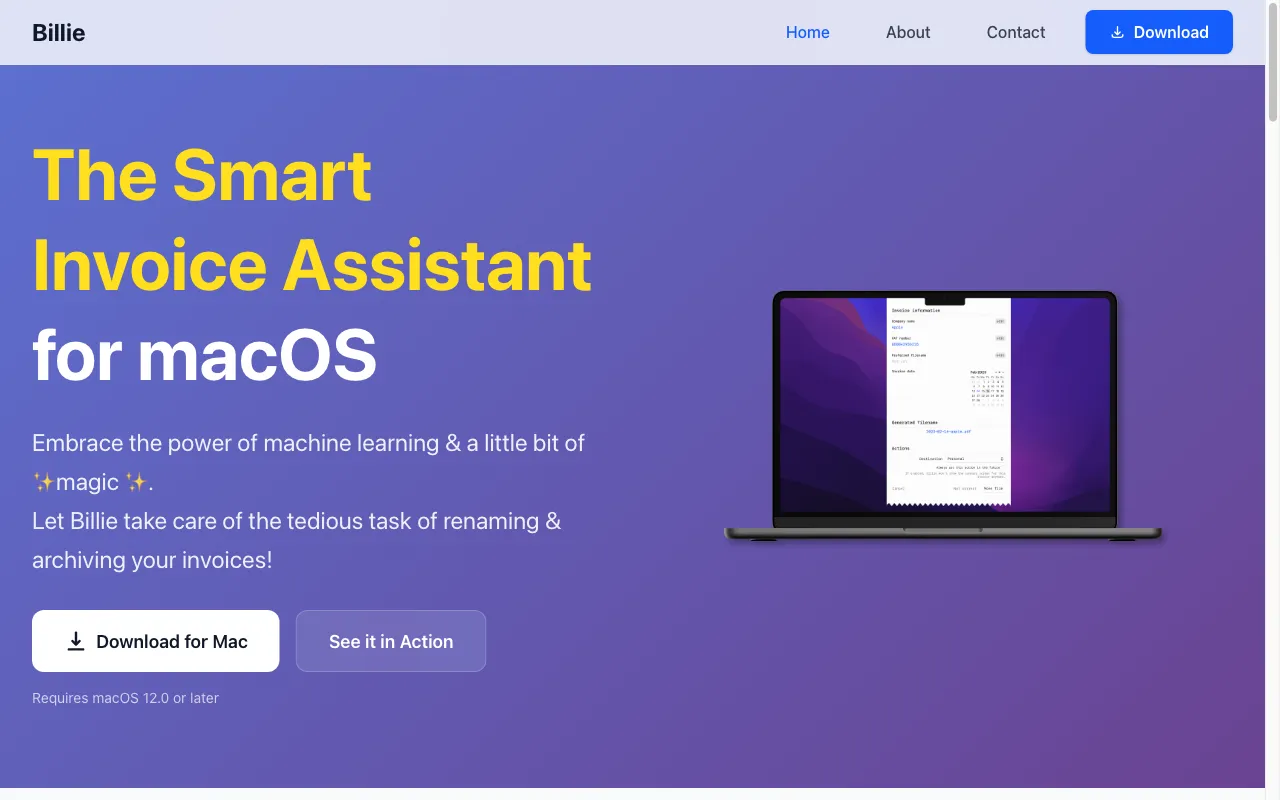 Billie — preview screenshot