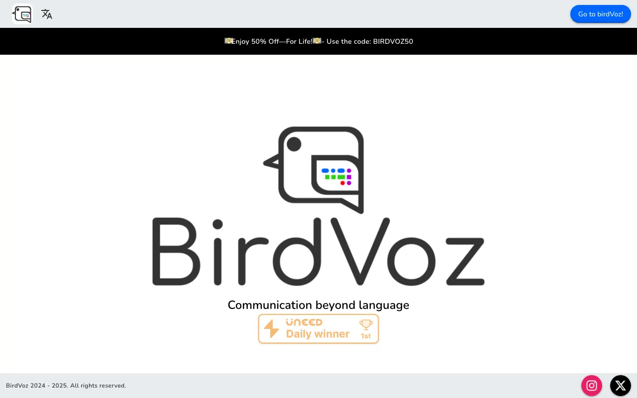 BirdVoz — preview screenshot
