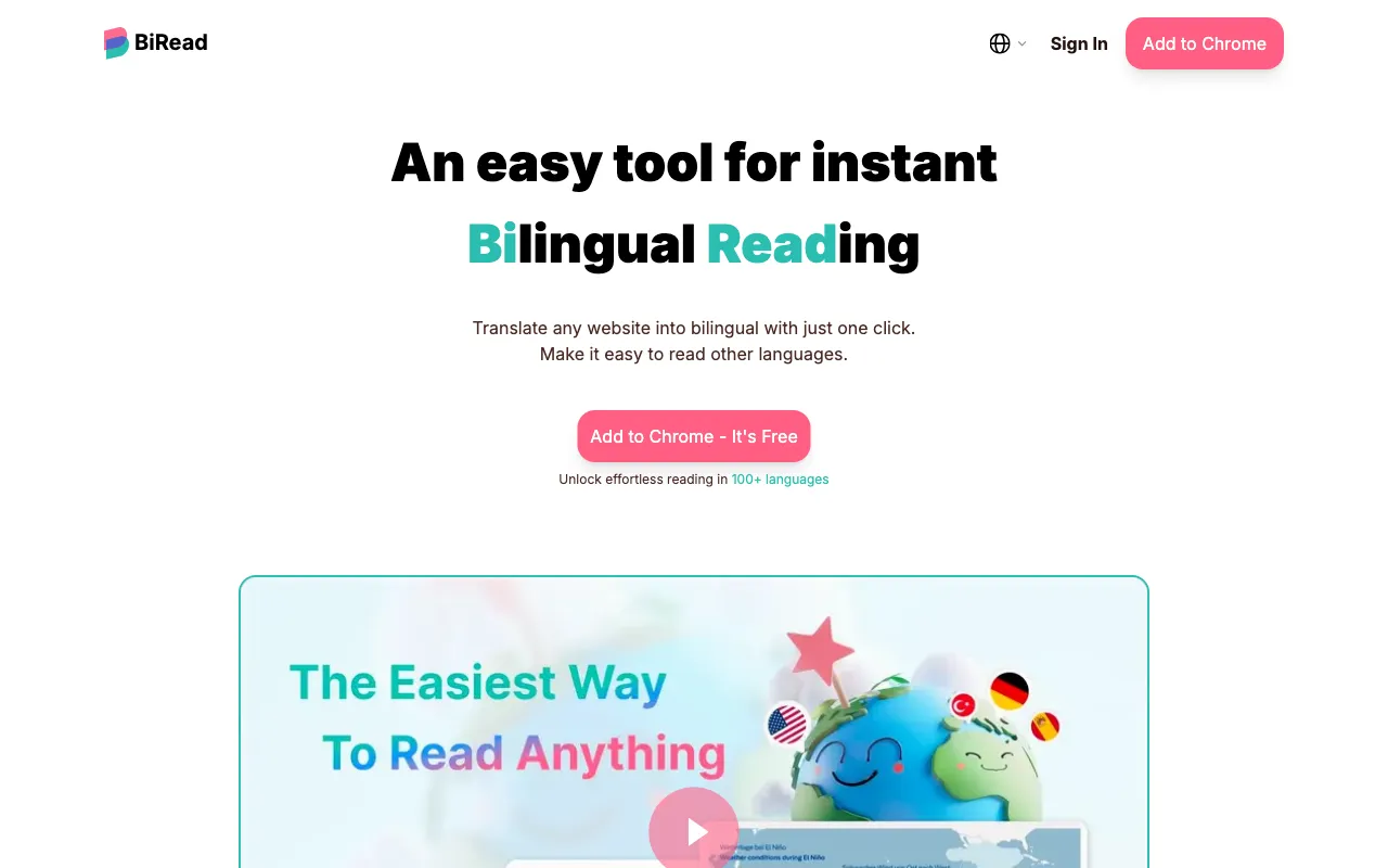 BiRead — preview screenshot