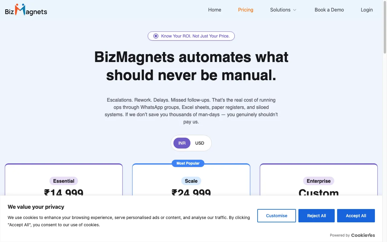 BizMagnets — pricing page