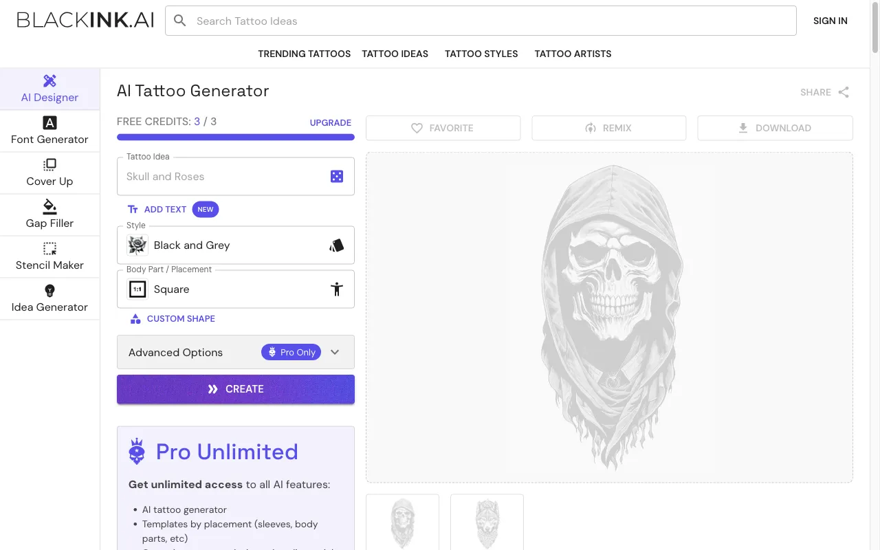 BlackInk AI — preview screenshot