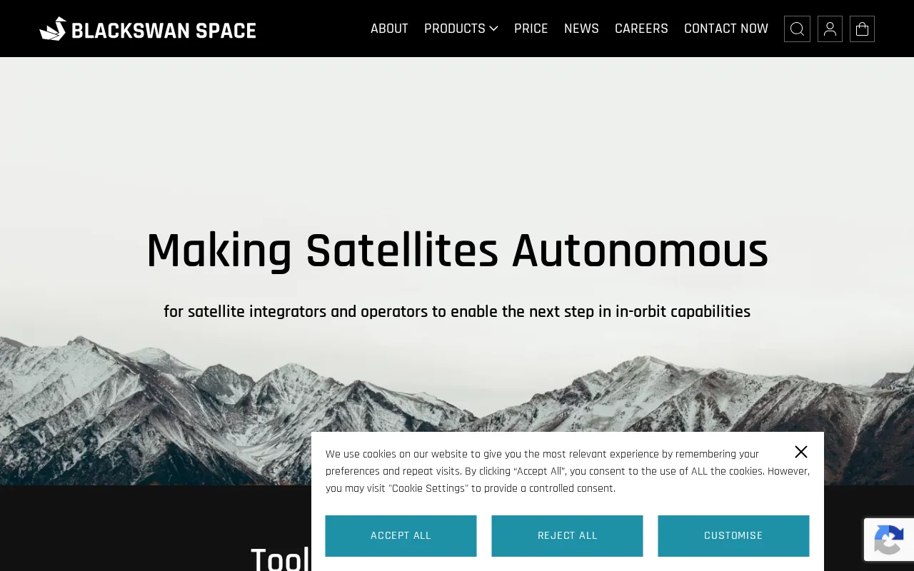 Blackswan Space — preview screenshot