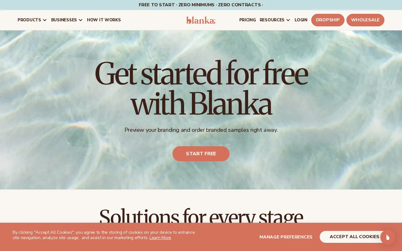 Blanka — pricing page