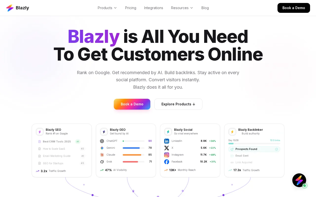 Blazly SEO — preview screenshot