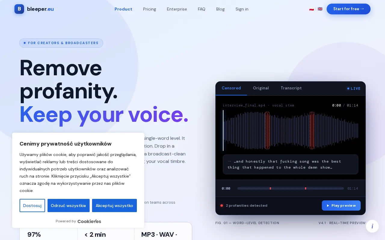 Bleeper — preview screenshot