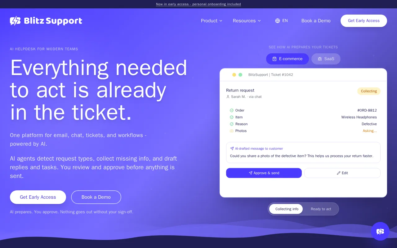 BlitzSupport — preview screenshot