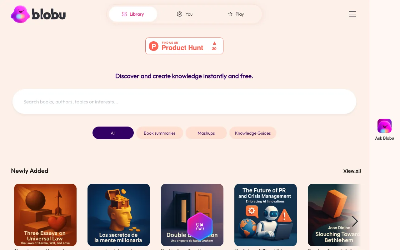 Blobu.ai — preview screenshot