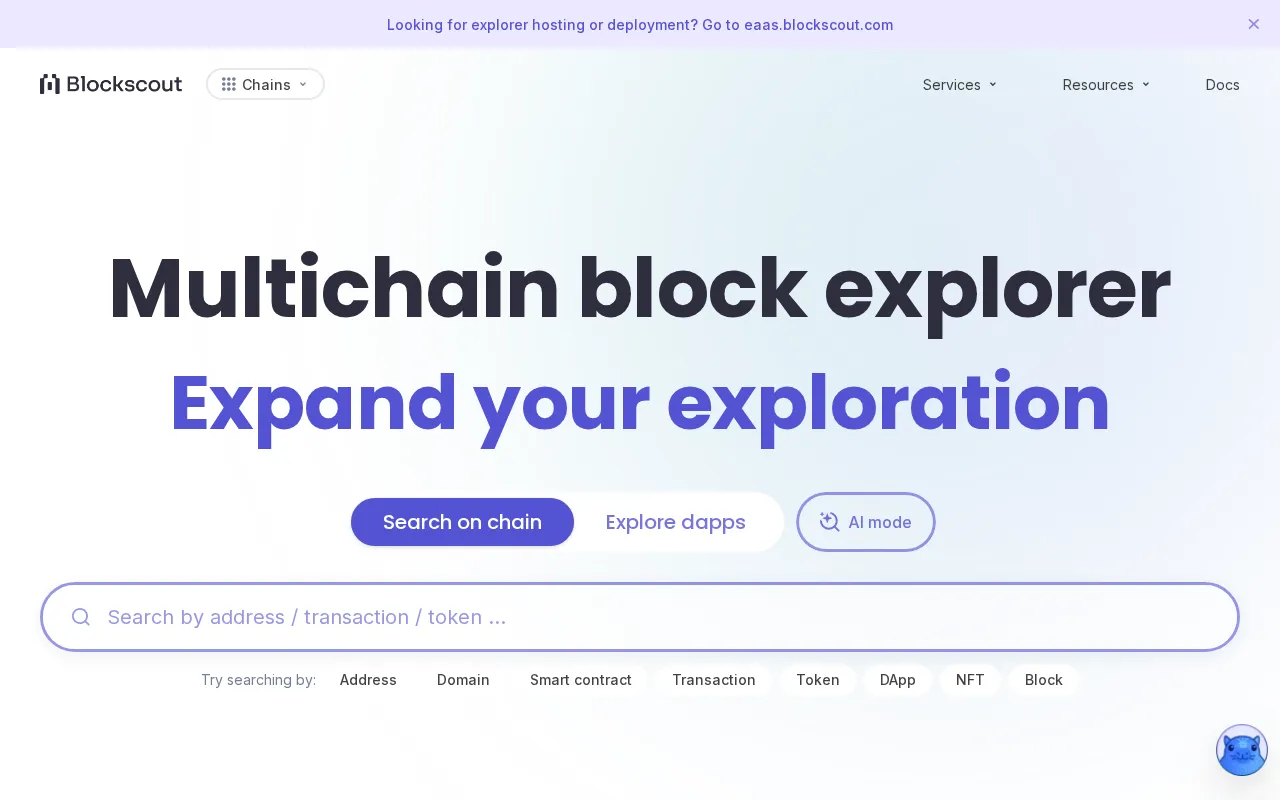 Blockscout — preview screenshot