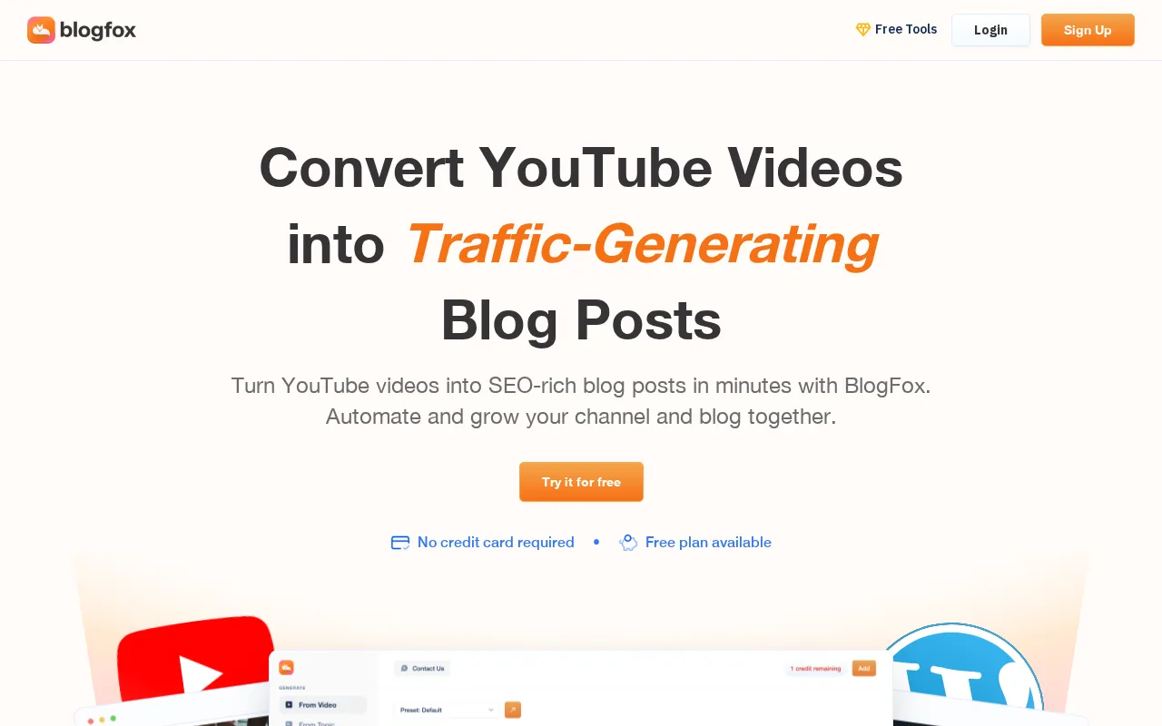 BlogFox — preview screenshot