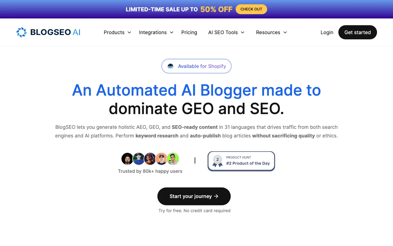 BlogSEO AI — preview screenshot