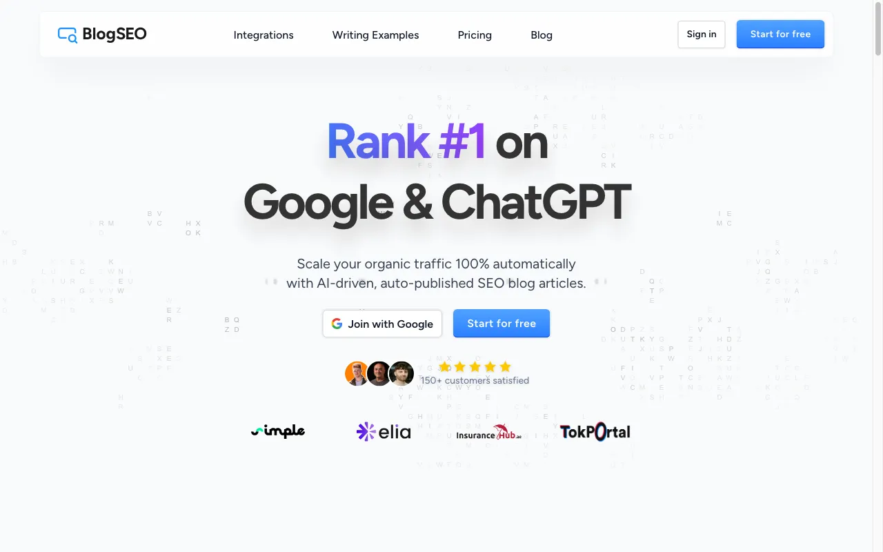 BlogSEO — preview screenshot