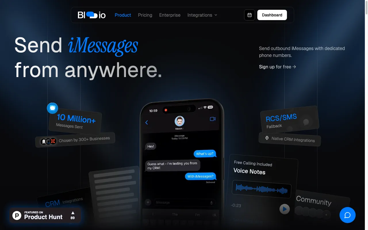 Blooio — preview screenshot