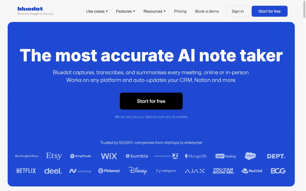 Bluedot — preview screenshot