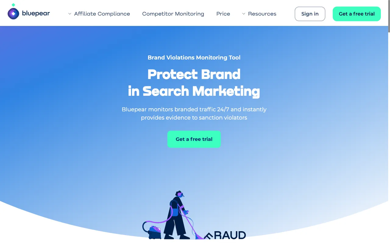 Bluepear Brand Bidding Detection Tool — preview screenshot