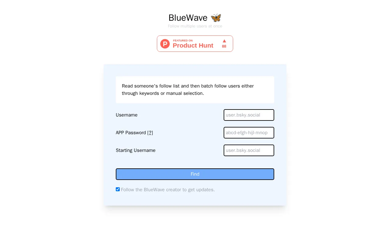 BlueWave — preview screenshot
