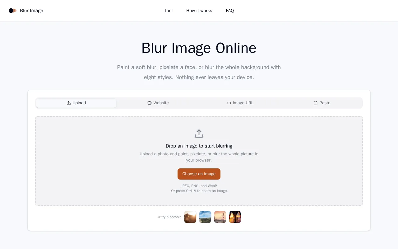 Blur Image — preview screenshot