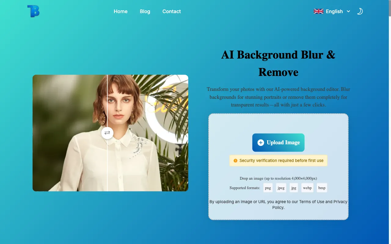 BlurBackground AI — preview screenshot