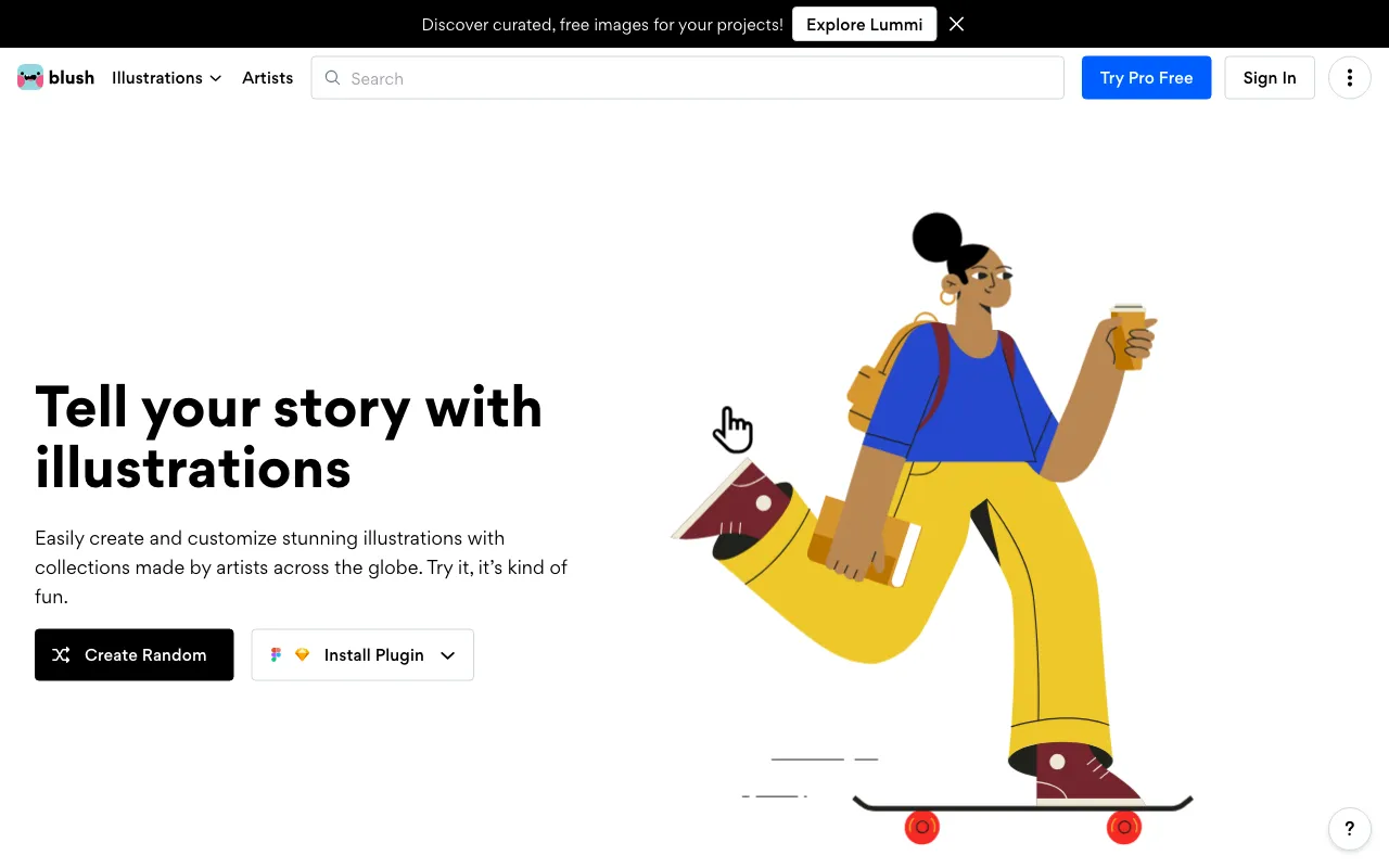 Blush design — preview screenshot