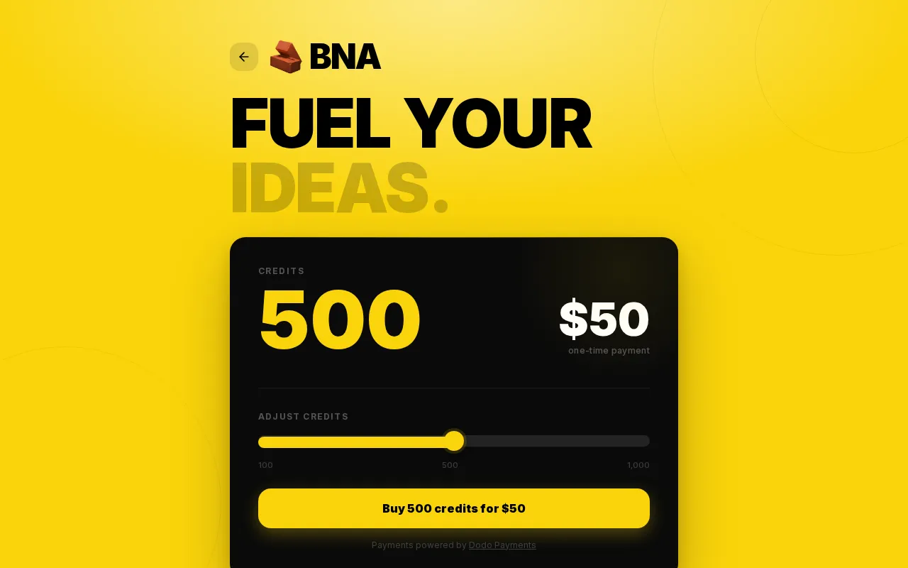 BNA Code — pricing page