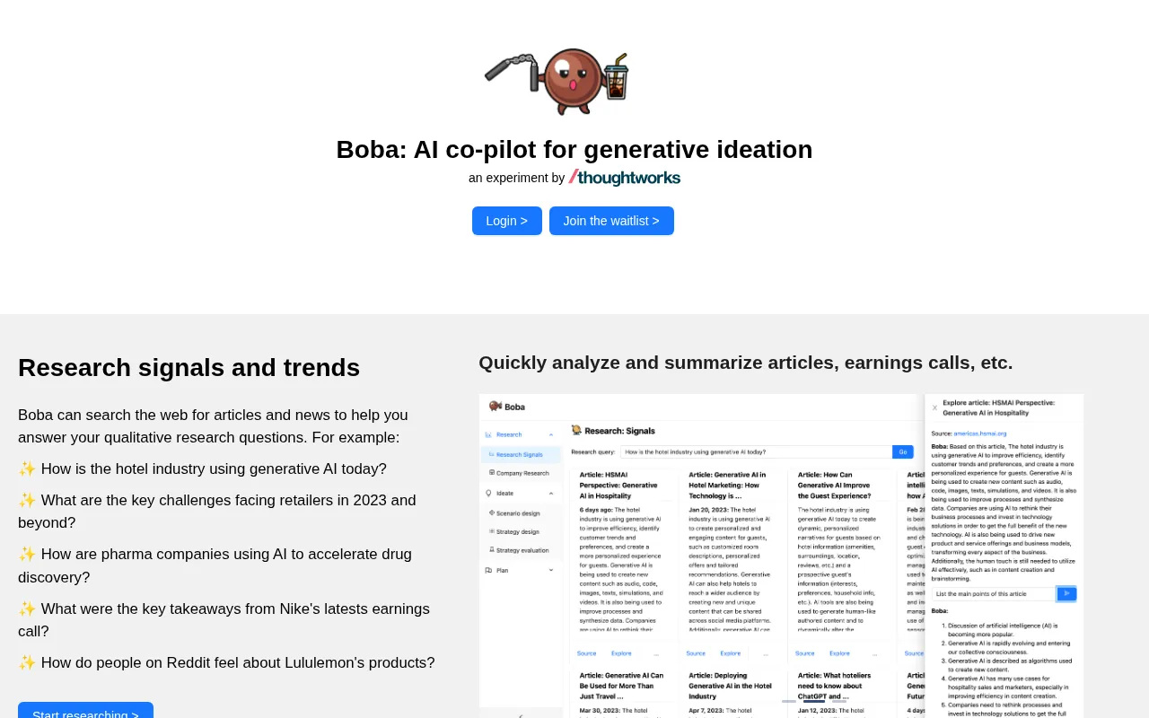 BobaAI — preview screenshot