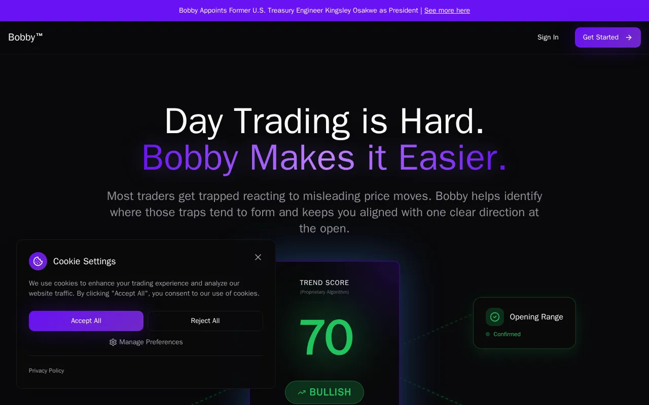Bobby — pricing page