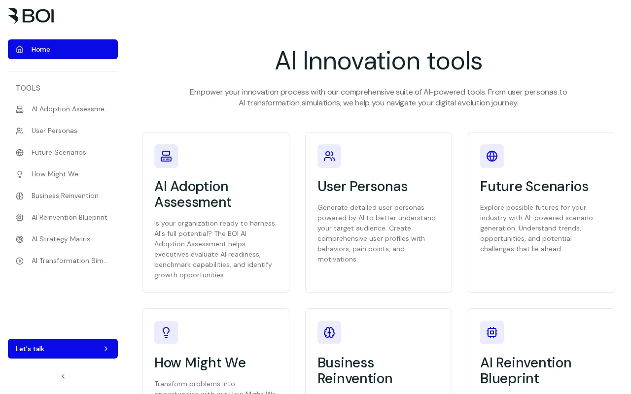 BOI Innovation Tools — preview screenshot
