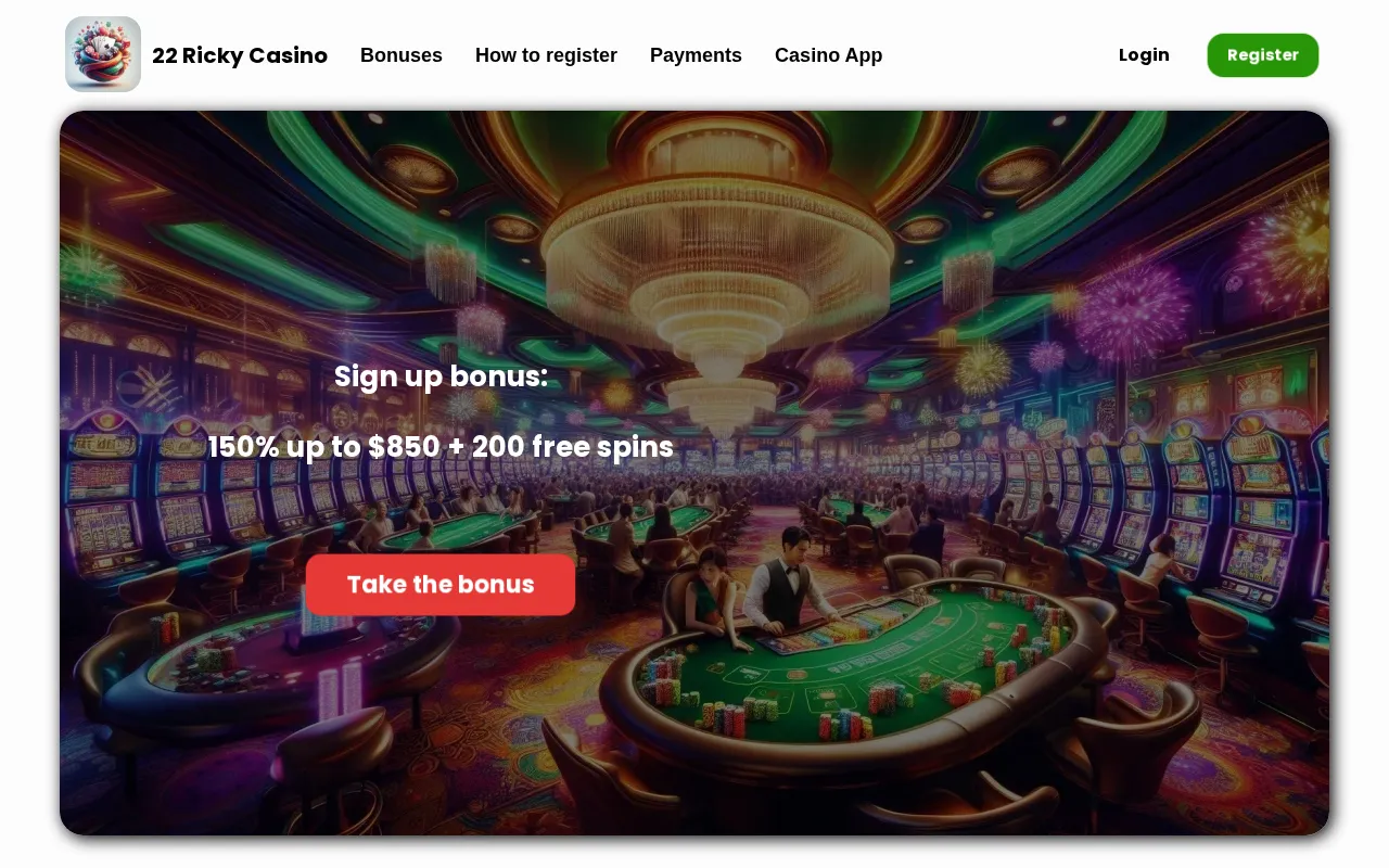 22 Ricky Casino — preview screenshot